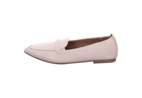 Tamaris Damen Loafer flach Leder in Beige, Größe 38 EU von Tamaris