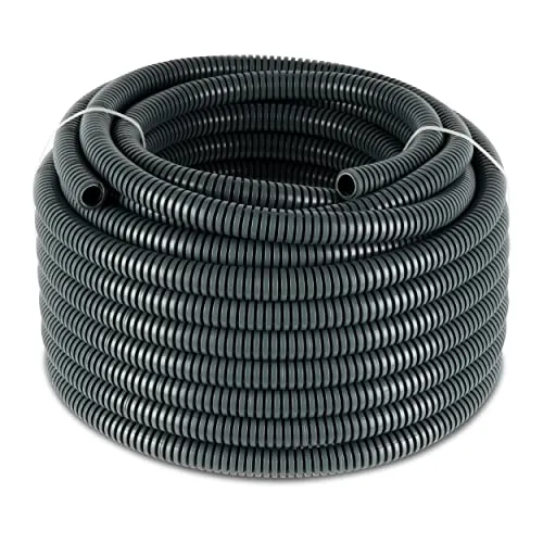 REV ISO-Rohr für Elektroinstallation, Kabelrohr EN25, flexibel 25m 750N/5cm, -5°C bis +60°C, grau