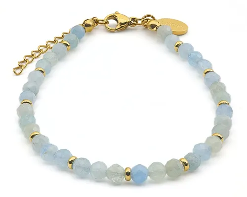 LAVISA Armband Edelstein - Granat 4mm Naturstein Perlen - Elegantes Armband aus 100% echten Edelsteinen, handgefertigt und unisex. Perfekte Passform für Handgelenke von 16 bis 20 cm, bringt positive Energie und ist ein nachhaltiges Accessoire.