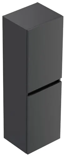 Magnolia Home Hochschrank 112cm Softclose Taifun - grafit - Hochschrank für das Badezimmer mit Softclose-Türen und Anti-Fingerprint-Oberfläche, ideal für eine moderne und pflegeleichte Badgestaltung.