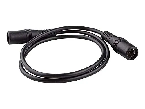 adaptare 93574 Niedervolt Verbindungskabel (DC-Hohlbuchse auf DC-Hohlbuchse), 12V, 5,5x2,5mm, 50 cm, schwarz