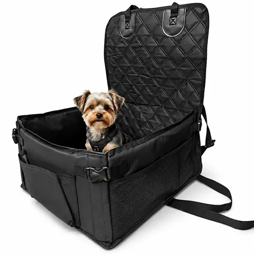 relaxdays Hunde-Autositz für kleine Hunde