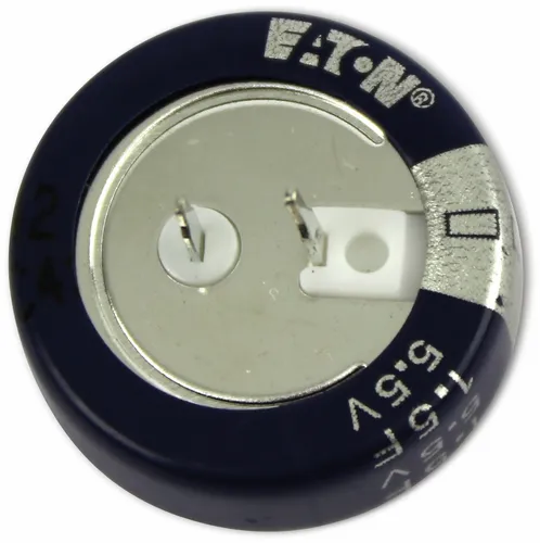 EATON Gold Cap-Elko 1,5F, 5,5V, axial, RM 5 mm, 21,5x6,9 mm, KR-5R5C155-R