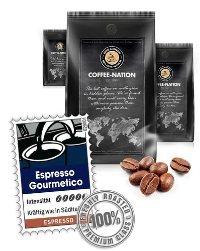 Kaffee ESPRESSO GOURMETICO von Coffee-Nation, 500g Bohnen