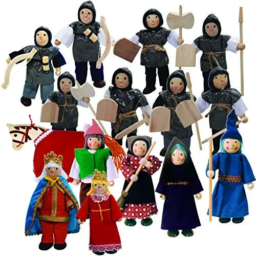 Original Winzling Biegepuppen Ritter 18 Set Groß