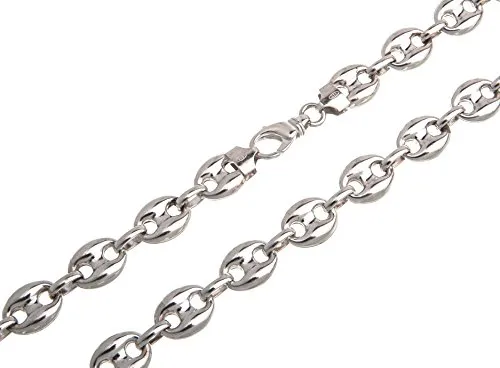 Kaffeebohnenkette Silberkette 925 Silber von Silberketten-Store