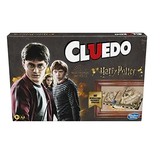 Hasbro Gaming Cluedo: Wizarding World Harry Potter - Spannendes Detektivspiel - Gesellschaftsspiel im Harry Potter Universum, ideal für Fans und Freunde, um gemeinsam Rätsel zu lösen und Geheimnisse zu entdecken.