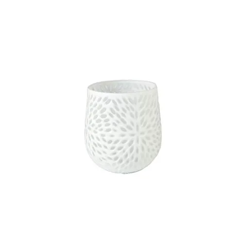 Goebel Mini Vase - Weiß mit Elefant - Elegante Mini-Vase aus Glas mit handgeschliffenem Relief, ideal für kleine Blumenarrangements. Perfekt kombinierbar mit anderen Accessoires und ein stilvolles Geschenk für jedes Wohnambiente.