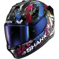 Shark Skwal i3 Motorradhelm mit LED Hellcat KUB Gr. S 55/56 - Motorradhelm mit integriertem LED-System für erhöhte Sichtbarkeit und Pinlock 70 Max Vision® für klare Sicht ohne Beschlagen. Ideal für sicheres Fahren bei wechselnden Lichtverhältnissen.