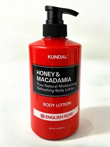 KUNDAL Honey & Macadamia Body Lotion English Rose 500ml Neu Original Korea