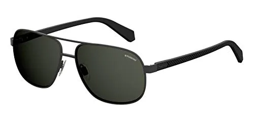 Polaroid Herren Pld 2059/S M9 003 60 Sonnenbrille, Schwarz (Matt Black/Gym Grey), EU
