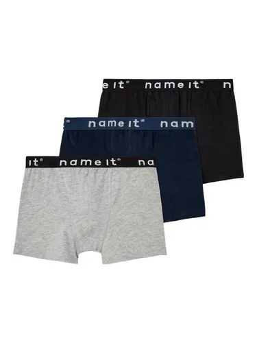 NAME IT Jungen Nkmboxer 3p Noos Unterhose, Black 1, 146 EU
