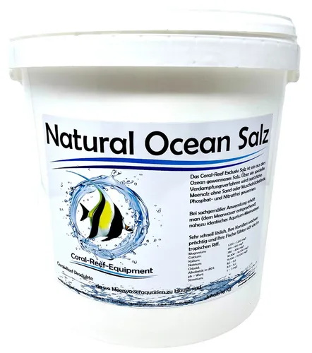 Kg Natural Ocean Reef Salt im Beutel. ( Naturmeersalz ) 10