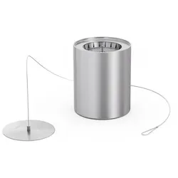 Bio-Burner mit Eco Ring und Löschdeckel - höfats Edelstahl, Designer Thomas Kaiser - Grillzubehör mit innovativem Eco Ring und Löschdeckel, perfekt für stimmungsvolle Abende im Freien. Hochwertiger Edelstahl, designed von Thomas Kaiser und Christian Wassermann.