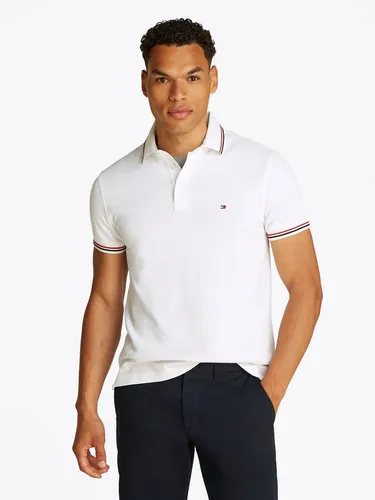 Tommy Hilfiger Poloshirt TIPPED SLIM FIT POLO - Herren-Shirt im Slim Fit mit Kontrast-Details, aus hochwertigem Jersey für optimalen Tragekomfort. Perfekt für einen lässigen Look!