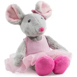 Schaffer 5652 Plüsch Ballett-Maus 26 cm - Stofftiere & Teddybären, nachhaltig und langlebig, maschinenwaschbar bei 30°C, ideal als Geschenk für Freunde fürs Leben.