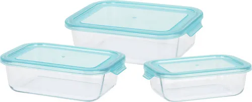 Glasbehälter für Lebensmittel 3er-Set