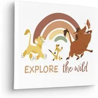Komar Keilrahmenbild Disney The Lion King Explore the Wild Bunt