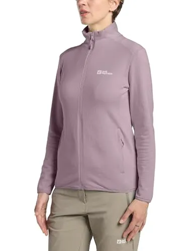 Jack Wolfskin Kolbenberg Full Zip W wild blossom (I0083) XL - Atmungsaktive Funktionsjacke - Funktionsjacken für Damen: Leichter Midlayer aus innovativem Gitter-Fleece, bietet hervorragende Isolierung und Atmungsaktivität, ideal für Wandern und Outdoor-Aktivitäten.