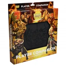 Dragon Shield Player Companion - Iron Grey - Gesellschaftsspiele: 2-in-1 Spielbereich und Aufbewahrung für RPGs, mit robustem Dragon Skin Design und praktischen Features wie einem abwischbaren Overlay zur einfachen HP-Verfolgung.