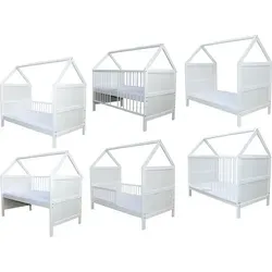 Micoland Babybett Kinderbett Juniorbett 140x70cm mit Matratze