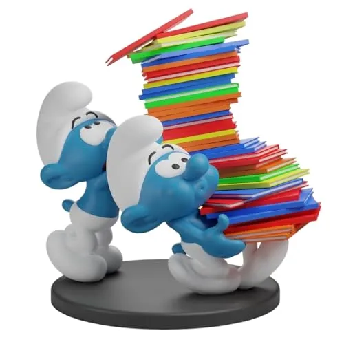 Plastoy Sammelfigur Die Schlümpfe Album Stapel