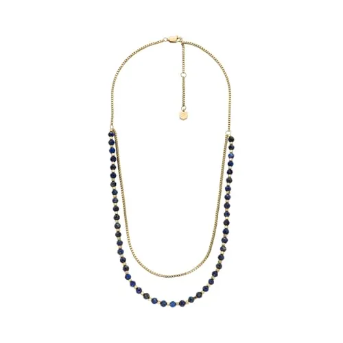 Fossil Damen-Halskette aus Edelstahl oder Sterlingsilber, Koala Grau - Ketten für Damen, elegantes Design mit poliertem Finish und sicherem Karabinerverschluss für einen stilvollen Look.