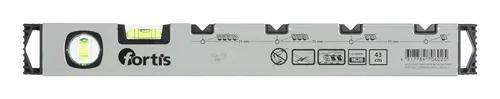 Fortis Wasserwaage Elektriker 43 cm - Präzise Wasserwaage für Elektriker, 43 cm lang und ideal für exakte Messungen bei Elektroinstallationen.