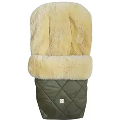 Kaiser Coosy Lammfell Kinderwagen Fußsack, 85 x 45 cm, Universal Passform (kaki)