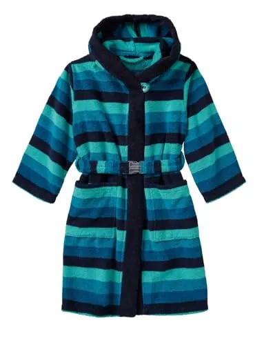 JAKO-O Bademantel Kinder mit Kapuze, Mädchen Jungen, türkis, Gr. 92/98