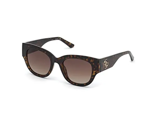 GUESS Unisex GU7680 Sonnenbrille, Dark Havana, 50 - Sportbrille in Dark Havana mit 50mm Gläsern, ideal für stilbewusste Sportler und Outdoor-Aktivitäten, 2 Jahre internationale Garantie.