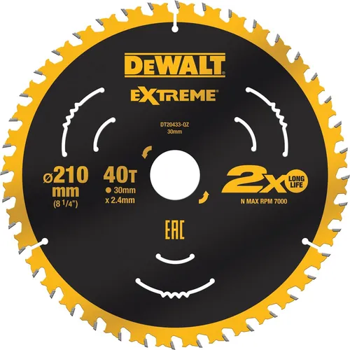 Dewalt DT20433-QZ Kreissägeblatt 210 x 30 x 2.4 mm von DeWalt