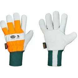 Rindvollleder-Handschuhe LÄRCHE - Weiß in weiß von STRONG HAND