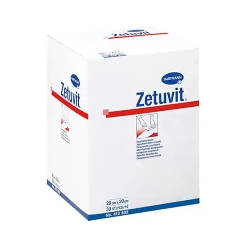 Zetuvit 4138034 Verbände, unsteril, 20 cm x 20 cm (30-er pack)