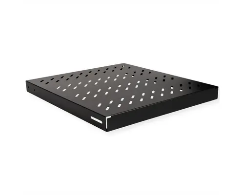 ROLINE 19-Zoll Fachboden 1 HE schwarz - Robuster Fachboden für 19-Zoll-Schränke, ideal für die sichere Aufbewahrung von Geräten bis 50 kg, inklusive Installations-Set für einfachen Aufbau.