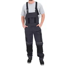 ELIWORX Arbeitslatzhose Stretch Einsatz bequeme robuste flexible Herrenhose Smartes Taschen-Design ideal für Handwerk Heimwerk und Baugewerbe grau 52