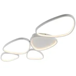 Just Light Deckenleuchte PEBBLES - Elegante LED-Beleuchtung - Lampen, stilvolle Deckenleuchte mit 6100 Lumen Helligkeit, dimmbar und ideal für eine behagliche Atmosphäre in Ihrem Zuhause.