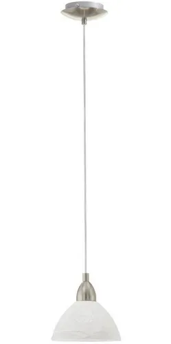 Pendelleuchte 1-flammig HxØ 110x19,5 cm - Elegante Beleuchtung in Weiß/Alabaster - Deckenlampe in modernem Design, sorgt für eine stimmungsvolle Atmosphäre und ist ideal für Wohnräume.