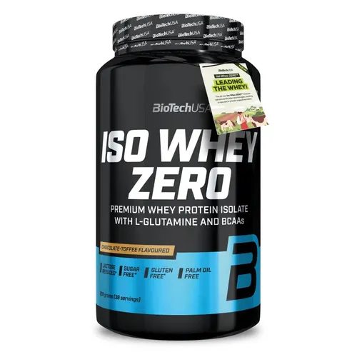 Biotech USA Iso Whey Zero 908g Pulver – Hochwertiges Protein - Hochwertiges Proteinpulver mit 88% Proteingehalt, ideal für Sportler. Leicht bekömmlich und in vielen Geschmacksrichtungen erhältlich. Unterstützt den Muskelaufbau und die Regeneration.