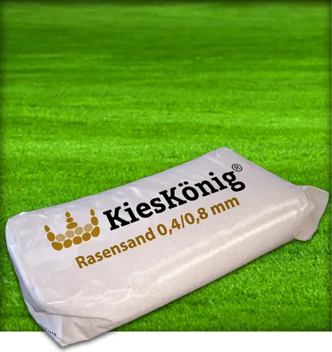 Rasensand 0,4-0,8 mm Gartensand Quarzsand Grassand Rasenpflege Wurzelaktivator Bodenverbesserung 25 kg