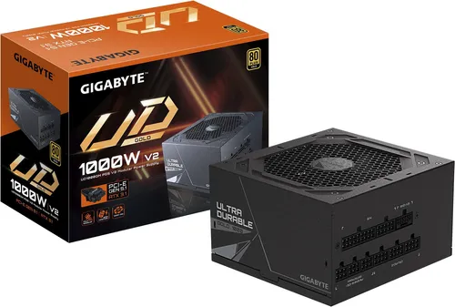 Gigabyte UD1000GM PG5 V2 1000 Watt - Hochwertiges Netzteil mit 1000 Watt, ideal für Gaming-PCs und leistungsstarke Systeme, bietet hohe Effizienz und Stabilität.