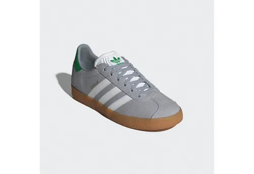 adidas Originals GAZELLE Sneaker für Kinder und Jugendliche grau 38,5 EU - Sportliche Sneaker für Kinder und Jugendliche in Halo Silver. Atmungsaktives Obermaterial und OrthoLite® Dämpfung sorgen für hohen Tragekomfort. Ideal für den täglichen Einsatz beim Laufen.
