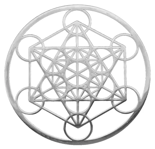Metatron aus Edelstahl 12cm - Dekorativer Metatron aus Edelstahl, 12 cm hoch, ideal für kreative Raumgestaltungen. Perfekt als Geschenkartikel für Kunstliebhaber und spirituelle Menschen.