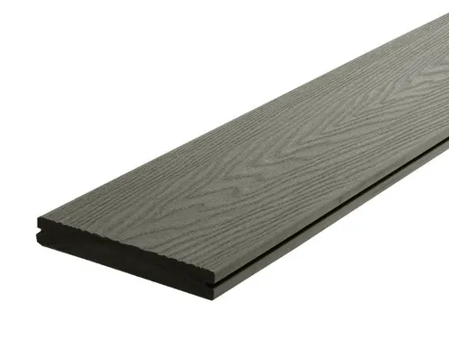 Belladoor WPC Terrassendielen Comfy Hellgrau 14.5x300 cm - Hochwertige WPC Terrassendiele in elegantem Hellgrau, ideal für eine langlebige und stilvolle Terrasse. Maße: 14.5 cm x 300 cm, Materialstärke: 20 mm, für den professionellen Einsatz geeignet.