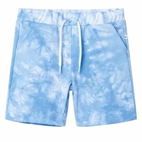 vidaXL Kindershorts mit Kordelzug Shorts Kinder Kurze Hose Kinderhose Hellblau 128