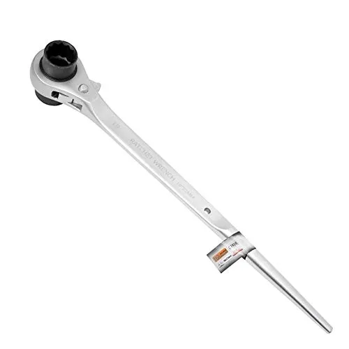 Gerüstbauratsche 19/22 Gerüstbau Ratsche Schlüssel Doppel Nuss Cr-V Knarre