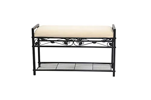 Sitzbank Lydia mit Kissen in schwarz von möbel direkt online