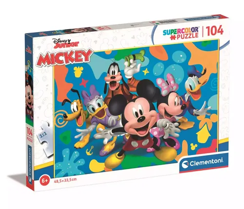 Puzzle 104 Super Kolor Disney Mickey and Friends Clementoni 8005125257454