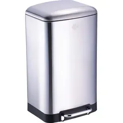 Dirt Devil Tretmülleimer 30L – Edelstahl mit Soft Close - Küchenabfalleimer mit 30L Fassungsvermögen und hygienischem Fußpedal. Der leise Soft-Close-Mechanismus sorgt für geräuschloses Schließen und der herausnehmbare Inneneimer erleichtert das Entleeren.