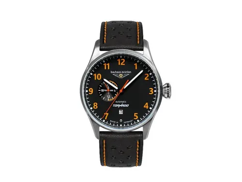 Bauhaus Aviation Tornado Automatik Uhr, 27645 in schwarz von BAUHAUS